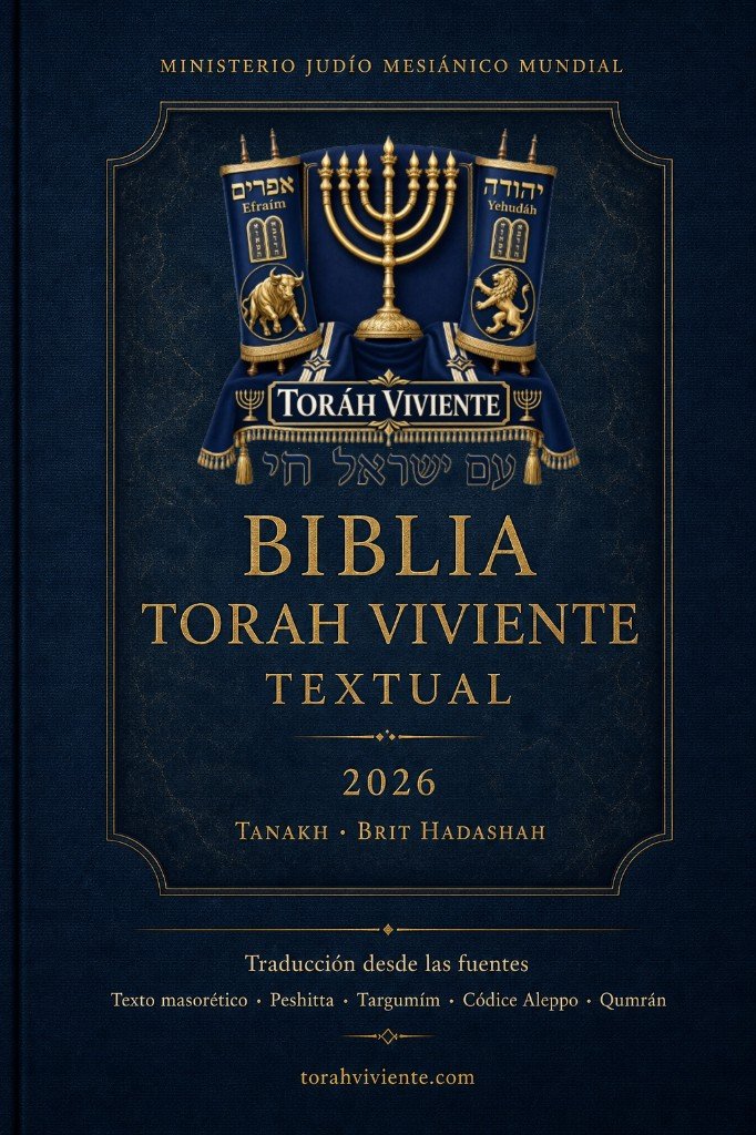 Cubierta Biblia Torah Viviente Textual 2026 · Ministerio Judío Mesiánico Mundial · torahviviente.com